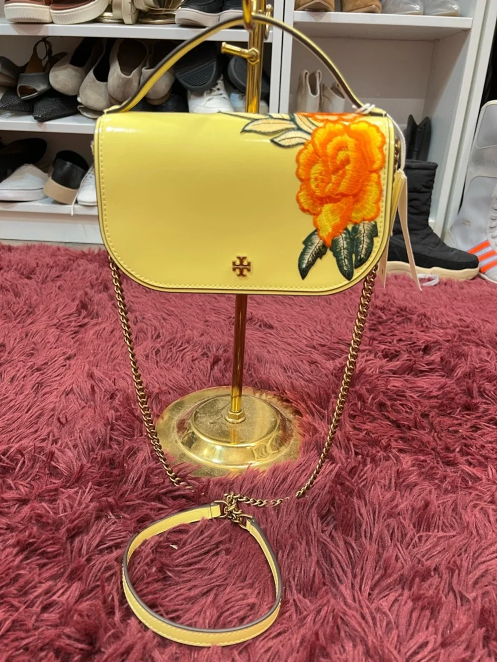 🔥🔥 Tory Burch brand new 2 way bag with beautiful embroidery - Picture 4 of 12